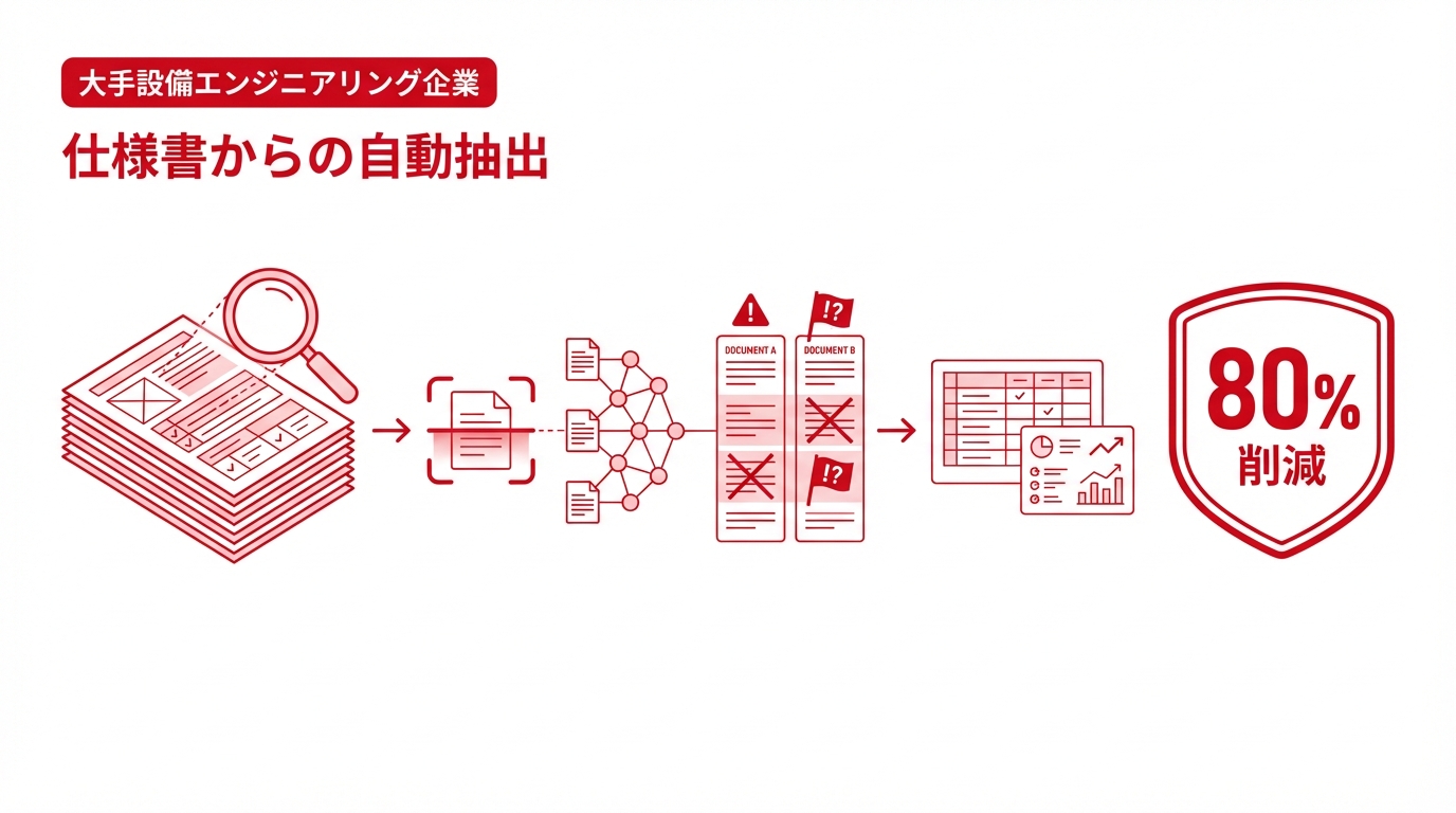 仕様書からの自動抽出で年間工数を大幅削減