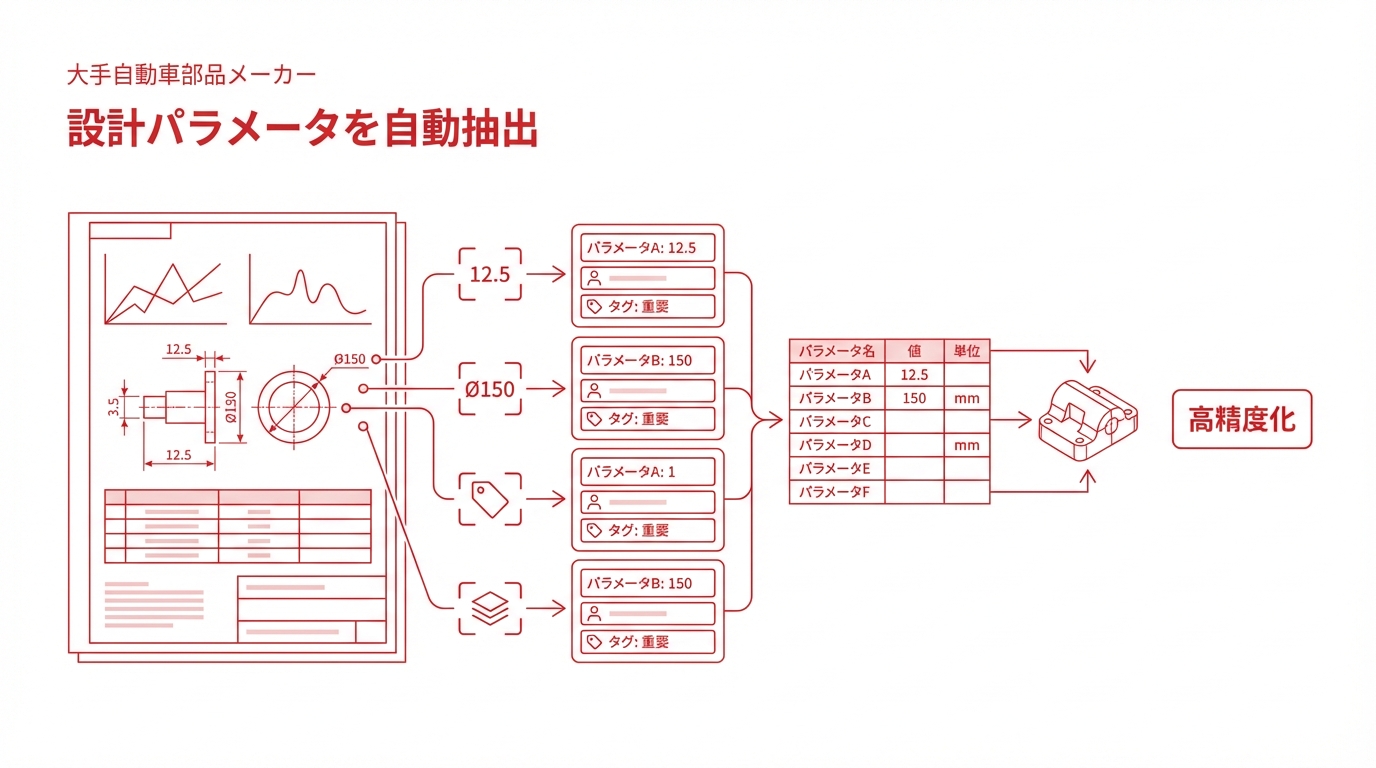 設計パラメータ自動抽出で育成期間を短縮